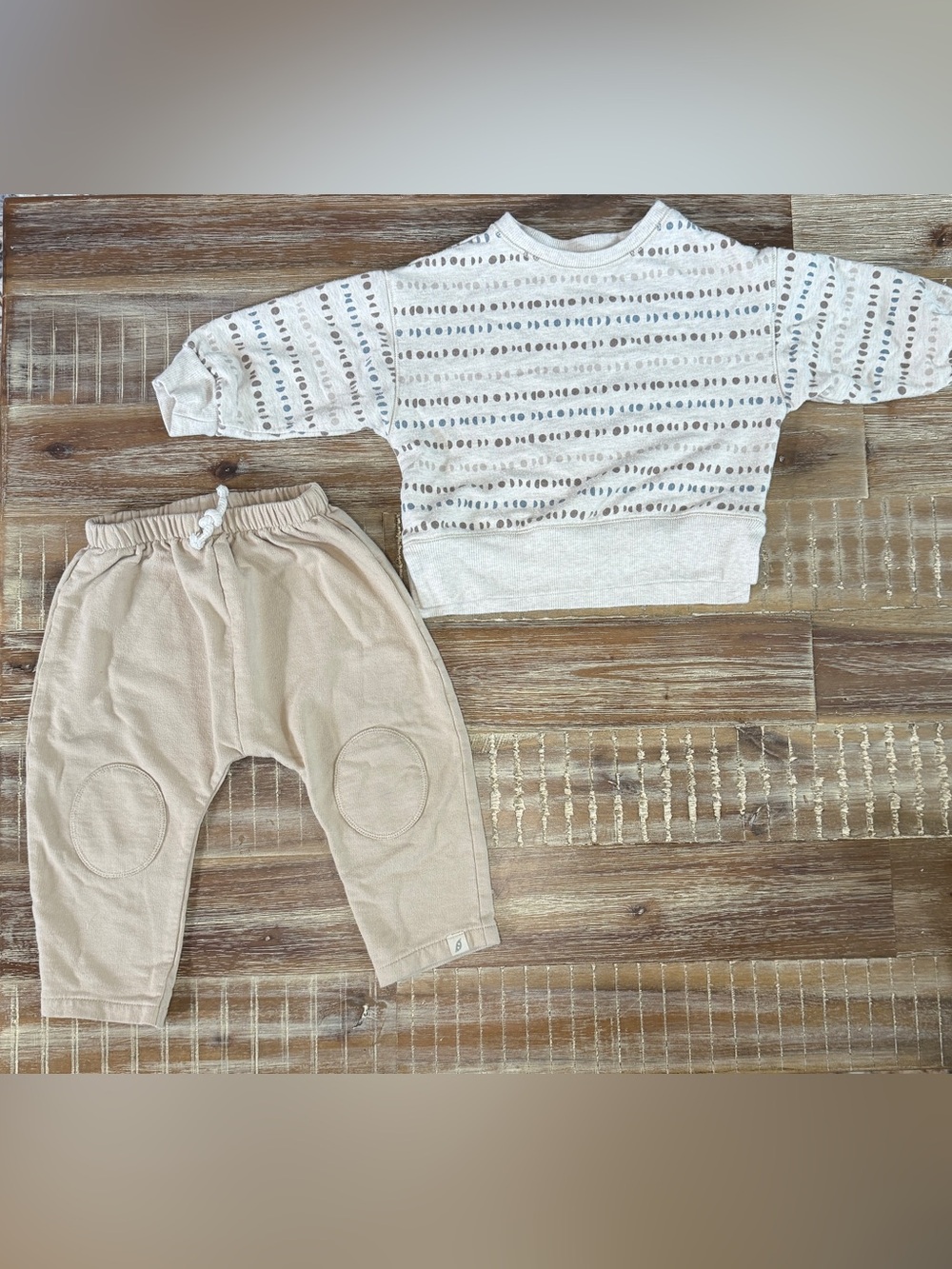 Easy Peasy Toddler Baby Pullover Sweatshirt And Jogger Pants Toddler Size 12M